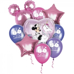 Воздушные шары, набор "Минни Маус. Единорог", Disney